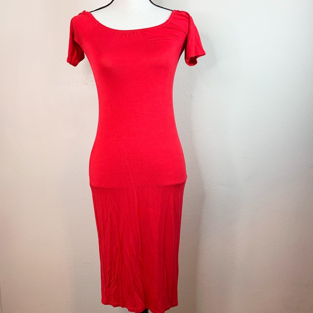 Daisy Street Red Stretch Dress